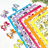 Wholesale Floral and solid colors faux leather sheets.