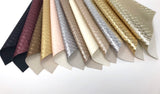 NKP105 Woven texture faux leather sheets. Available in 12 colors. Faux lether shets. Texture leather sheets. Craft supplies