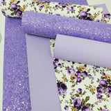 Light lavender chunky glitter sheet. Craft supplies hair bow supplies