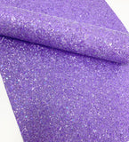Light lavender chunky glitter sheet. Craft supplies hair bow supplies