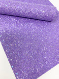 Light lavender chunky glitter sheet. Craft supplies hair bow supplies