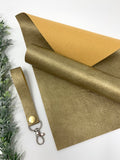 DARK GOLD faux leather sheets listing F008