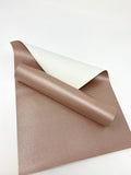 Dark rose gold faux leather sheet U6673