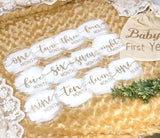 Acrylic Baby Monthly Milestone Rounds. Set of 12 months sign Baby milestones months. Newborn Photo Prop