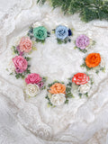 Two roses  flower clip or Headband