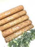 Cork leather sheets craft supplies. Hair bows and earrings supplies