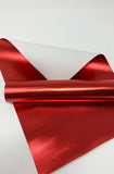 Red Shiny faux leather sheets