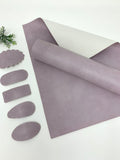 LIGHT LAVENDER texture faux leather sheets  Listing # K6880