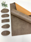 LIGHT BROWN texture faux leather sheets  Listing # K6880