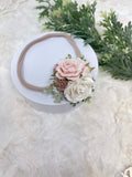 Roses flowers baby headband