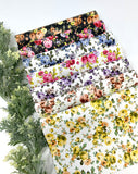 Floral Texture faux leather sheets.