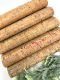 Cork leather sheets craft supplies. Hair bows and earrings supplies