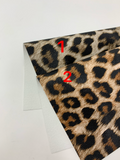 Leopard print faux leather sheets listing 1555