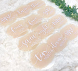 Acrylic Baby Monthly Milestone Rounds. Set of 12 months sign Baby milestones months. Newborn Photo Prop
