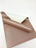 Dark rose gold faux leather sheet U6673