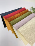 Embroidery texture Flowers faux leather sheets
