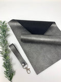 DARK SILVER faux leather sheets listing F008