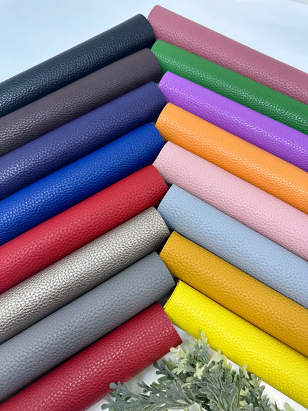 Wholesale faux leather sheets 16 solid colors faux leather sheets.S21 listing