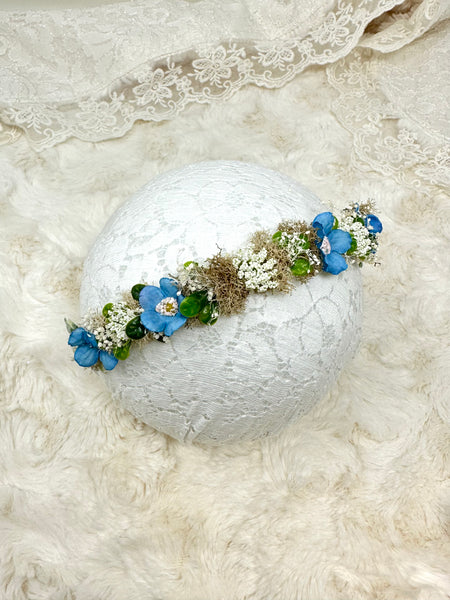 #1 Flower crown baby headband