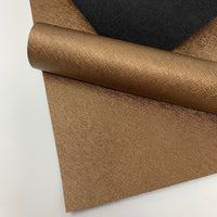 Linen texture faux leather sheets bronze color