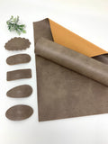 LIGHT BROWN texture faux leather sheets  Listing # K6880