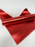 Red Shiny faux leather sheets