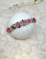 #7 Flower crown baby headband