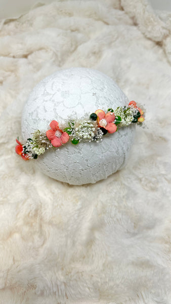 # 15 Flower crown baby headband