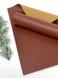 BROWN 0.8 mm faux leather sheets #V113