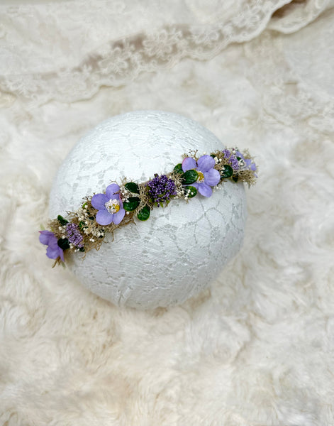 #5 Flower crown baby headband