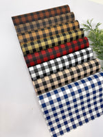 Plaid faux leather sheets. Craft supplies