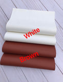 K368 white and brown faux leather sheets