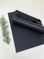 BLACK 0.8 mm faux leather sheets #V113