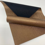 Linen texture faux leather sheets bronze color