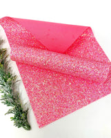 PINK  Chunky glitter sheets. Craft and hair bow supplies.  P506