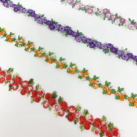 Embroidery floral trim ribbon DIY craft supplies