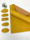 MUSTARD YELLOW texture faux leather sheets  Listing # K6880