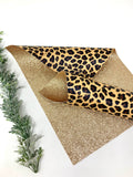 Leopard double sided leather sheets