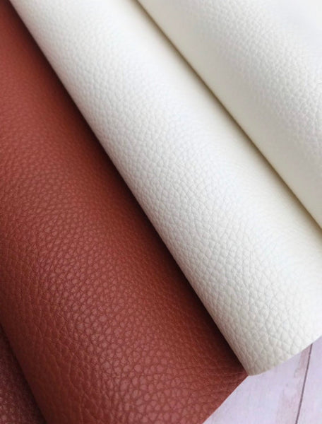 K368 white and brown faux leather sheets