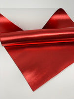 Red Shiny faux leather sheets