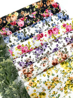 Floral Texture faux leather sheets.