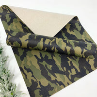 Camouflage design #1 Faux leather sheets